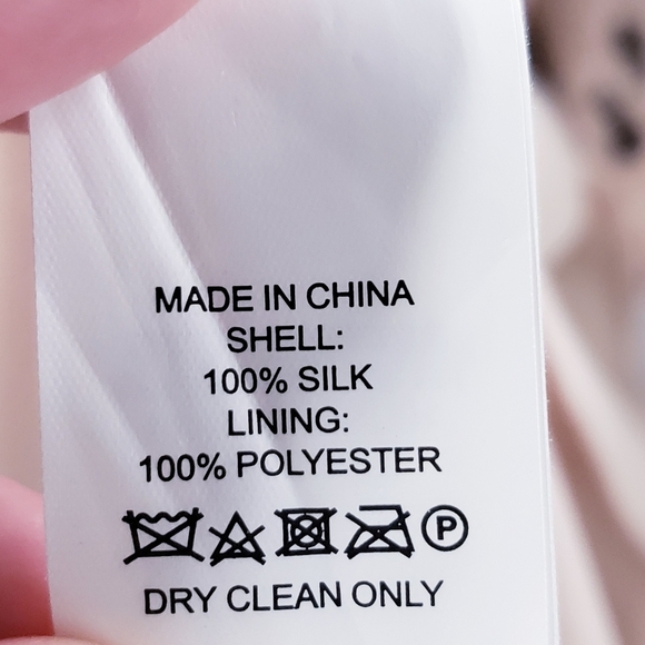 KATE SPADE Heartbeat Silk Faux Wrap Dress Tan Black Hearts Belted V-Neck Size 10 - Picture 12 of 14